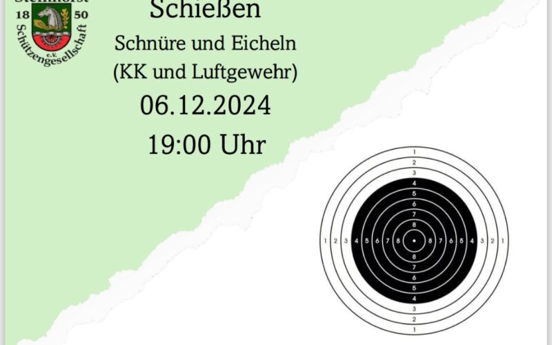 Schnüre- & Eicheln-Schießen Dez 2024